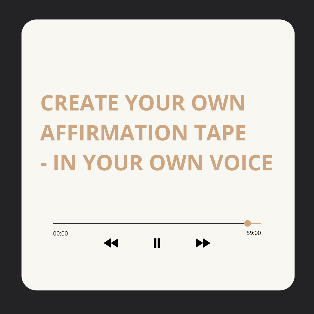 Create Your Own Affirmation Track - In Your Voice (or subliminal)
